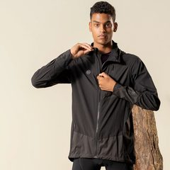 Chamarra Hombre Ligera Manga Larga Unbeat Royal Black