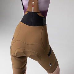 Bib Short Grit Toffee Mujer